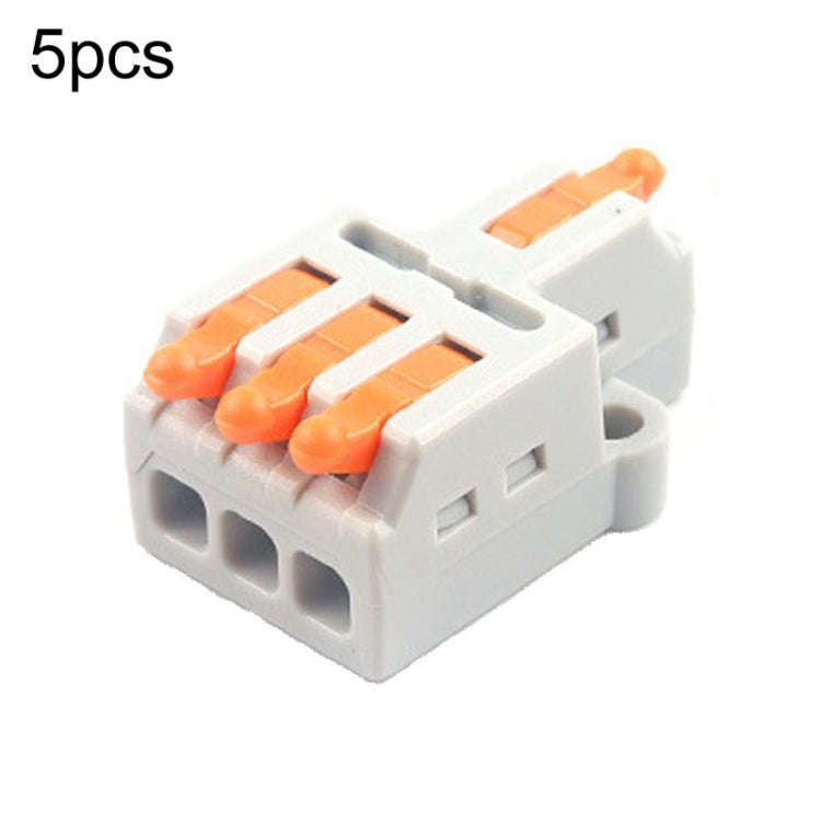 5pcs Push Type Mini Wire Connection Splitter Quick Connect Terminal Block, D1-2, D1-2T, D1-3, D1-...