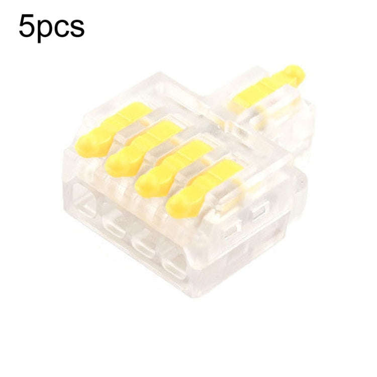 5pcs Push Type Mini Wire Connection Splitter Quick Connect Terminal Block, D1-2, D1-2T, D1-3, D1-...