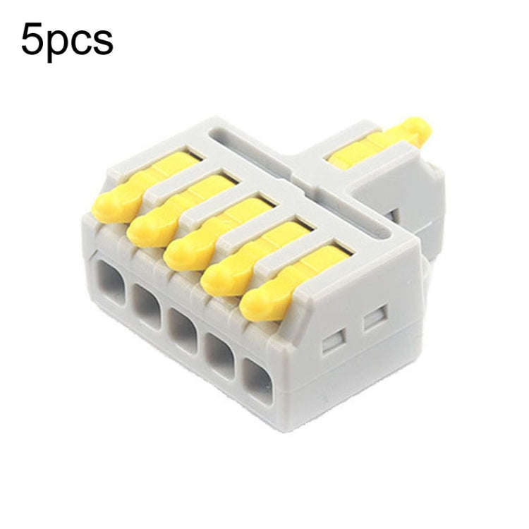 5pcs Push Type Mini Wire Connection Splitter Quick Connect Terminal Block, D1-2, D1-2T, D1-3, D1-...