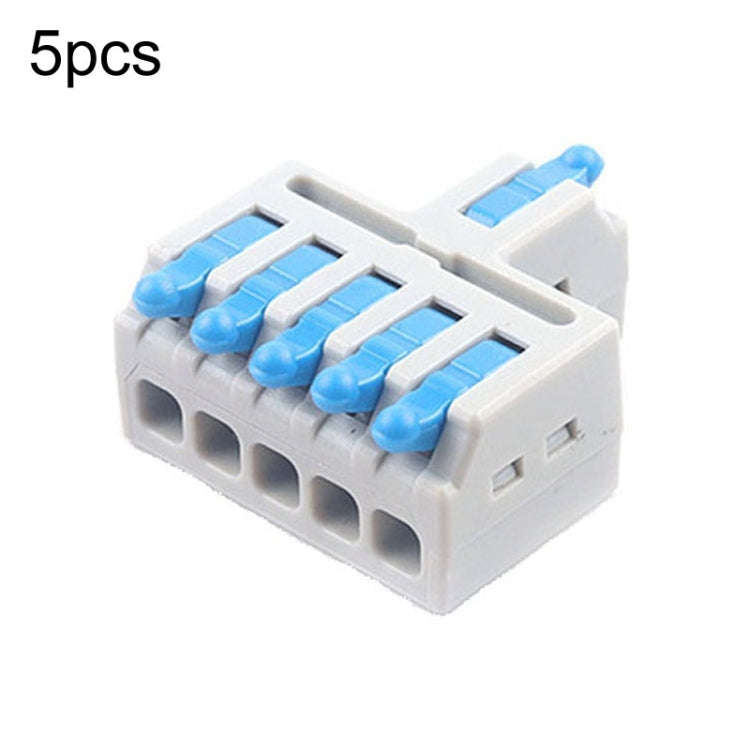 5pcs Push Type Mini Wire Connection Splitter Quick Connect Terminal Block, D1-2, D1-2T, D1-3, D1-...