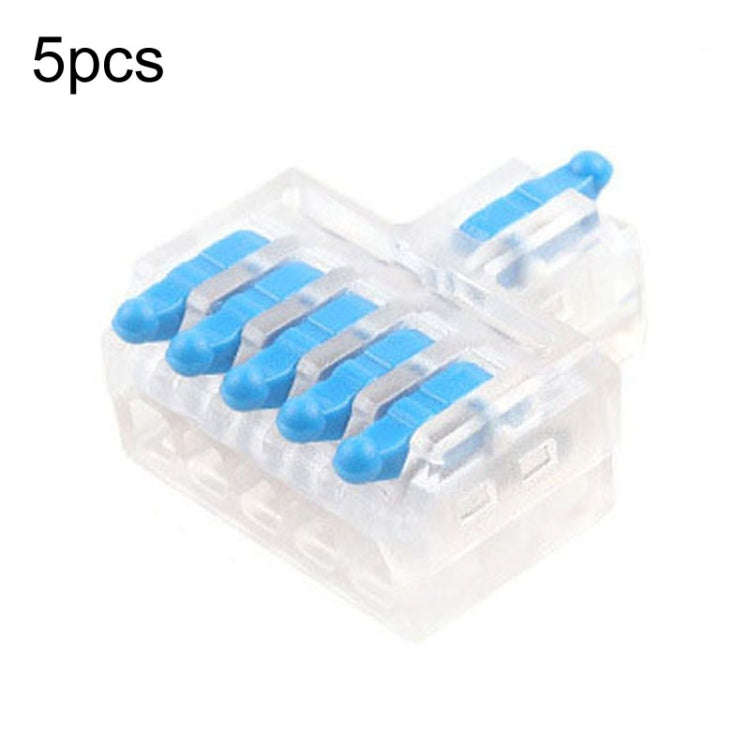 5pcs Push Type Mini Wire Connection Splitter Quick Connect Terminal Block, D1-2, D1-2T, D1-3, D1-...