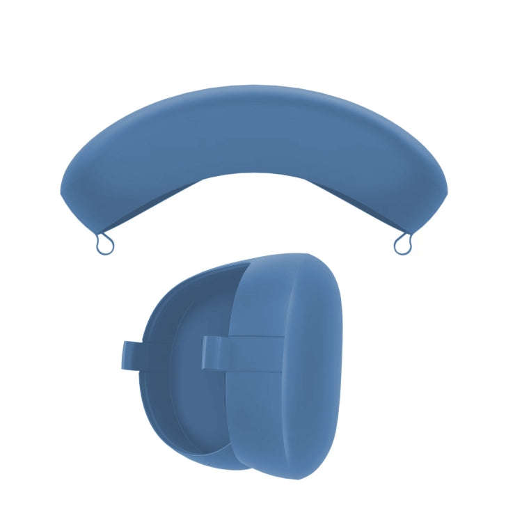 For Apple Vision Pro Silicone Protective Case VR Headset Cover, Black, Blue
