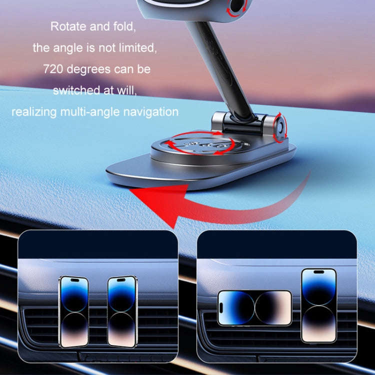 Car Adhesive Folding Magnetic Mobile Phone Navigation Holder