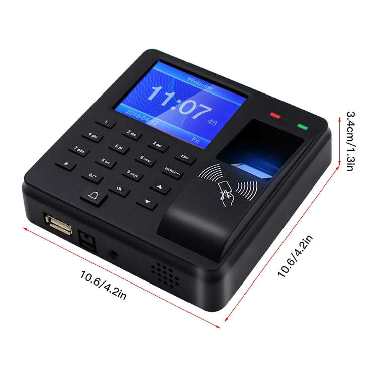 M10 Smart ID Card Recognition Fingerprint Access Control All-in-one Attendance Machine, English V...