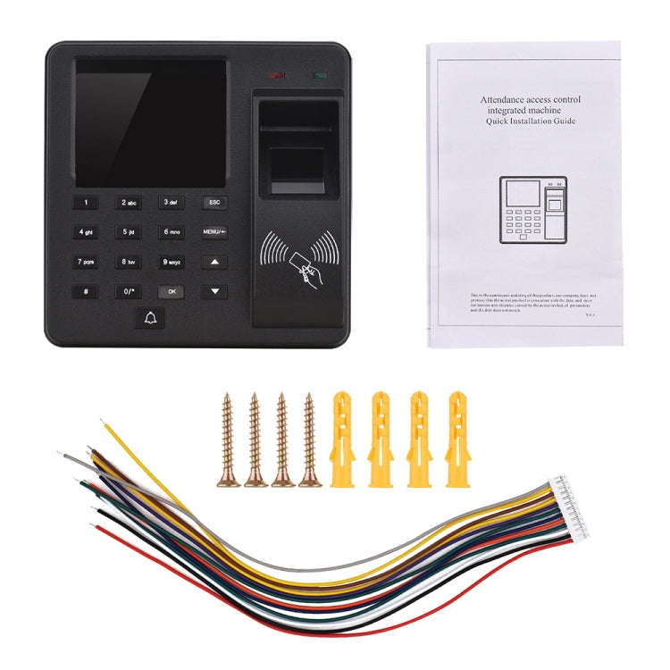 M10 Smart ID Card Recognition Fingerprint Access Control All-in-one Attendance Machine, English V...