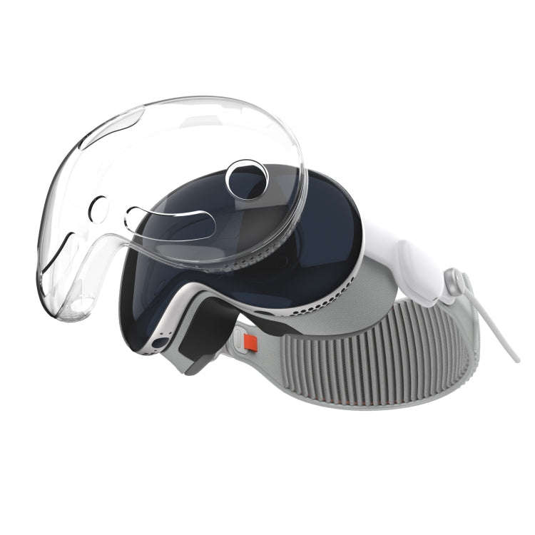 For Apple Vision Pro Protective Case VR Headset Device Accessories, Transparent TPU