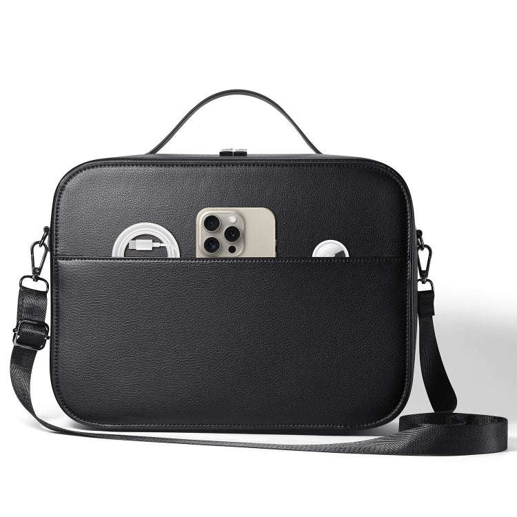 For Apple Vision Pro Headset Multifunctional Storage Bag Carrying Case, Black, Brown