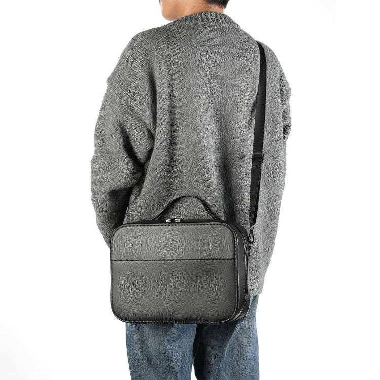 For Apple Vision Pro Headset Multifunctional Storage Bag Carrying Case, Black, Brown