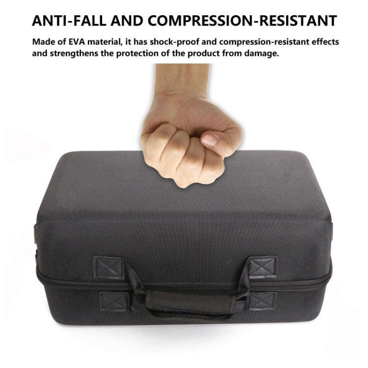 For PS5 Slim Game Console EVA Storage Bag Handbag Carrying Case, 1900 Black, 1900 Gray