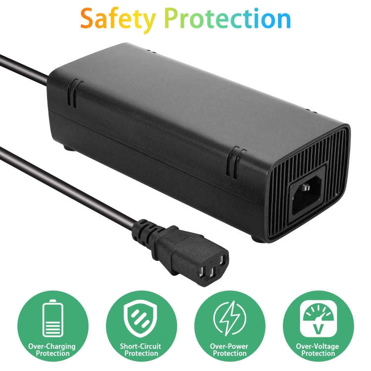 For Microsoft XBOX 360 E Console Power Supply Charger 135W 100-240V 2A AC Adapter, EU Plug, US Pl...