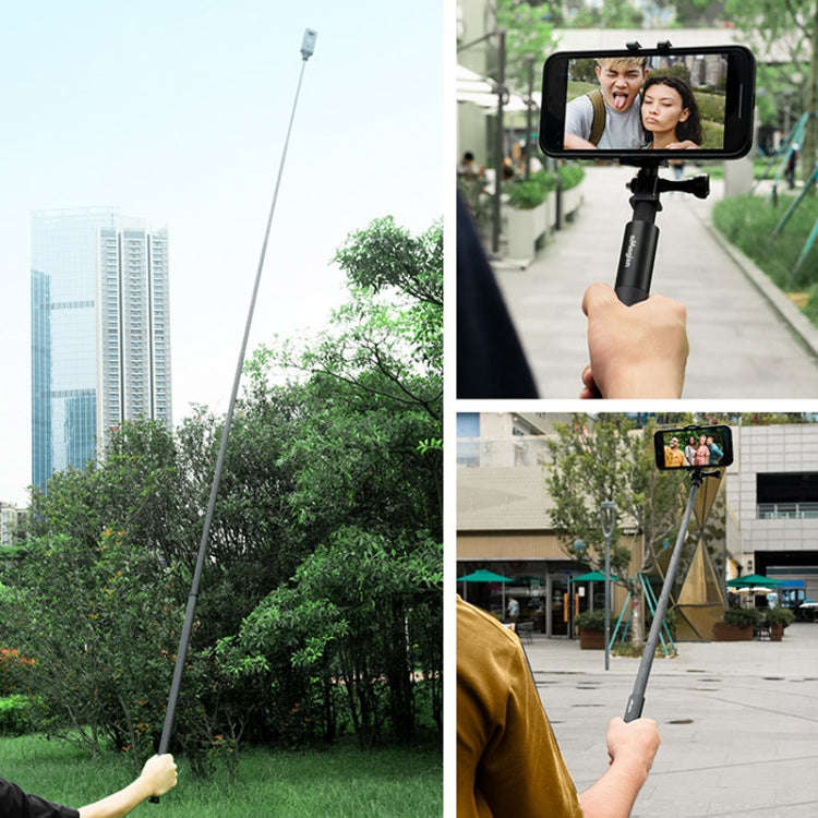 aMagisn 120cm Invisible Straight Pull Selfie Stick Sports Camera Accessories, Single Rod