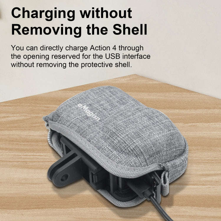 For DJI Osmo Action 4 / 3 aMagisn Body Bag Mini Storage Shell, For DJI Osmo Action 4 / 3