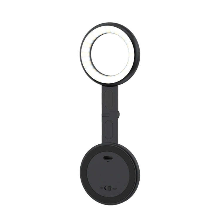 Cell Phone Magnetic Fill Light Portable Photo Pocket Lamp, White, Black