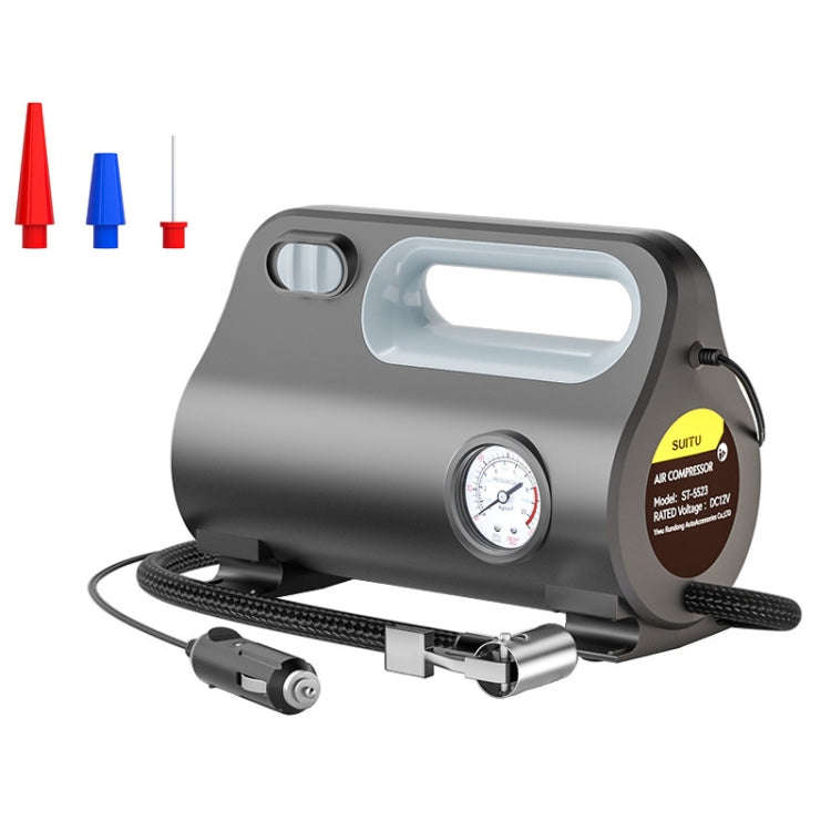 SUITU ST-5523 Vehicle Portable Pneumatic Pump With Cable Powerful Automobile Tire Inflator, Point...