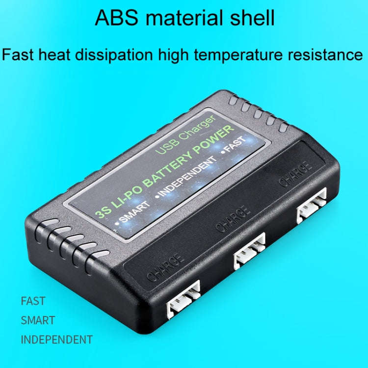 One Charge Three Water Bullet Rifle Li-Po Battery Balance Charging Case, BH-3S03