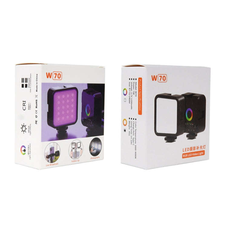 Live Fill Light Portable Small Pocket Light Ambient Photo Handheld Photography Lighting, W70