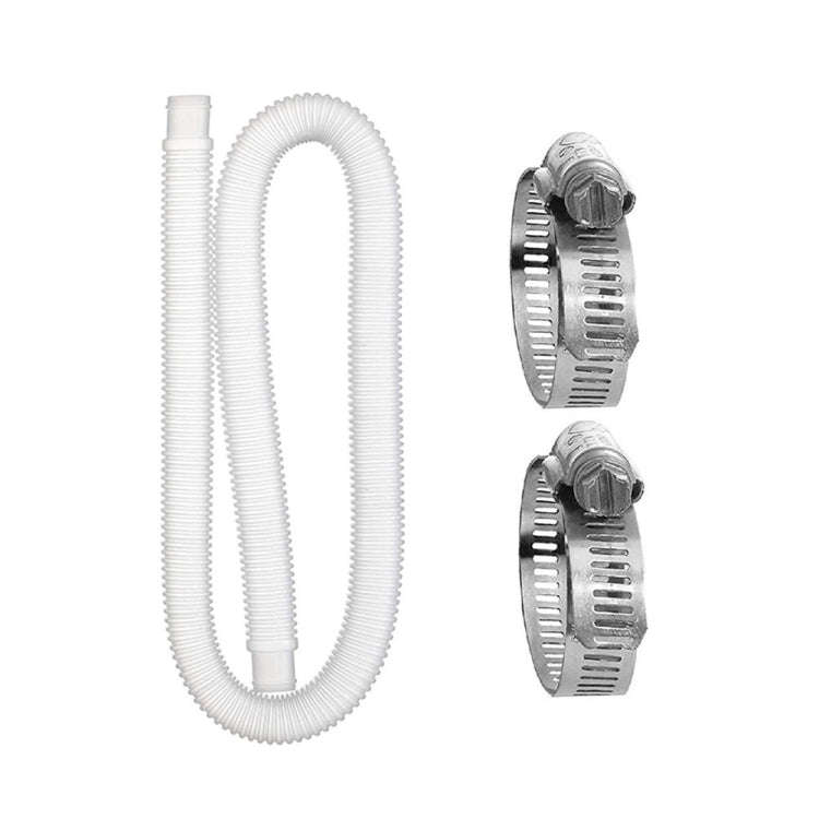 For Intex Swimming Pool Filter Pump Replacement, 1 Hose 2 Clamps, 2 Hoses 4 Clamps, 1 Hose 2 Clam...