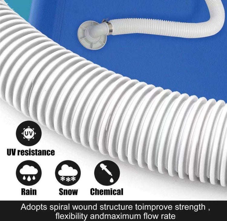 For Intex Swimming Pool Filter Pump Replacement, 1 Hose 2 Clamps, 2 Hoses 4 Clamps, 1 Hose 2 Clam...