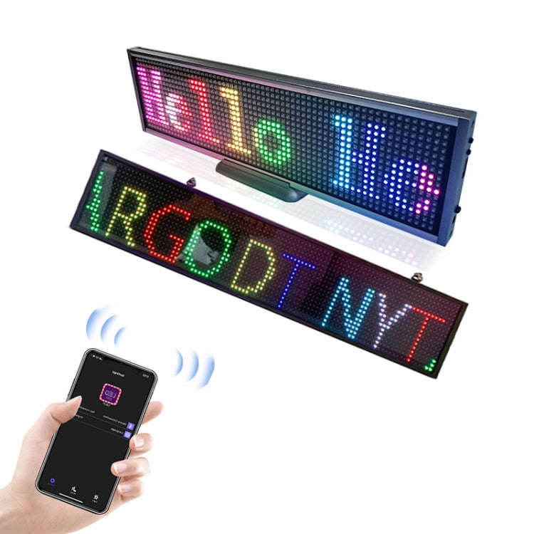 Wifi Scrolling LED Sign Message Board Support Multi-Languauge, Monochrome 260x95x15mm, Colorful 8...