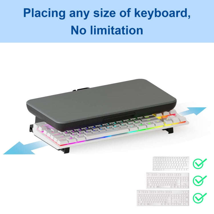 Oimaster Monitor Stand Riser Adjustable Height Laptop Bracket With Storage Drawer, Basic, Upgrade