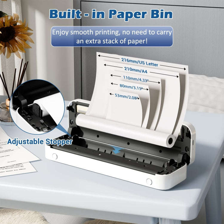 Phomemo M835  Wireless Bluetooth Thermal Printer Support Multi-Size Thermal Paper, M835
