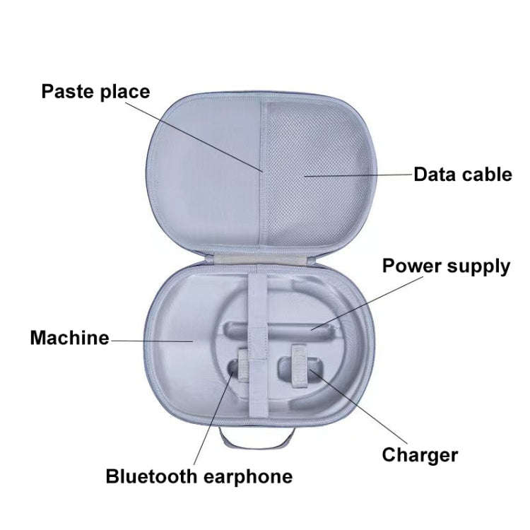 For Apple Vision Pro VR Anti-Fall And Shock-Absorbing EVA Hard Shell Storage Bag