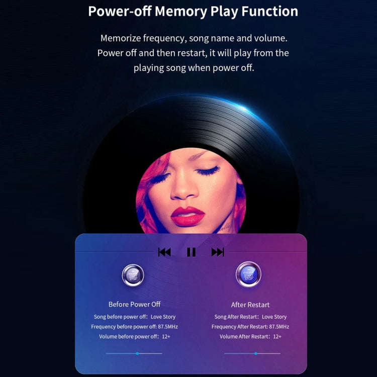 Car Bluetooth MP3 Player Ambient Light Charger, GZ03