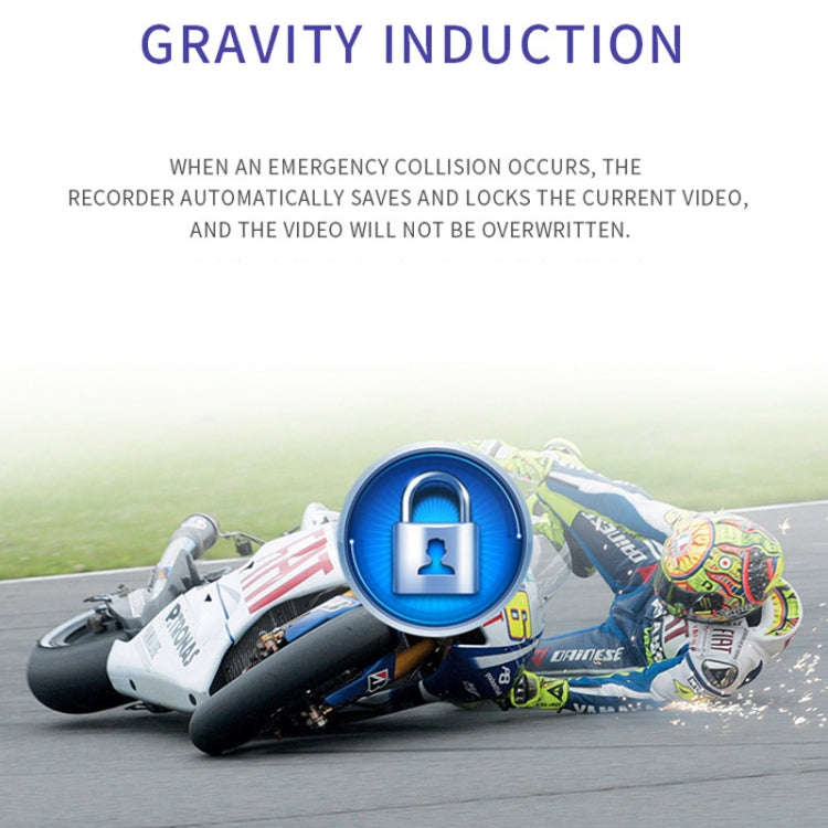 3 inch Motorcycle High-definition Dual-lens Driving Recorder, SE300