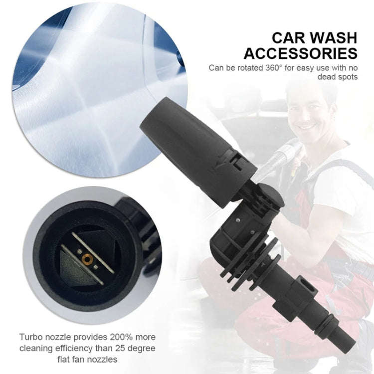 Multifunctional Car Wash High Pressure Spray Nozzle 360 Degree Universal Rotary Adjustable, For K...