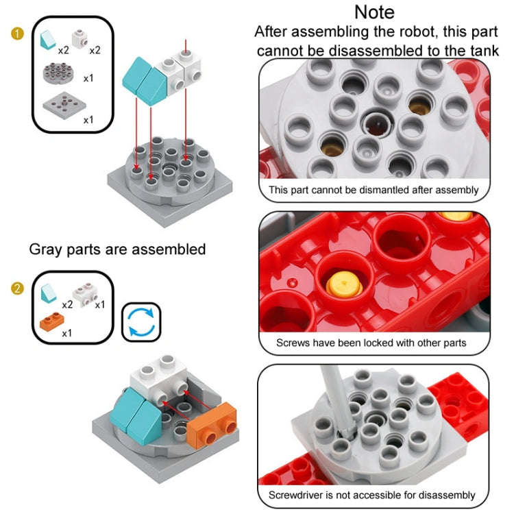 Variable Robot Car Building Block Toys Children Educational Assembling Toys, 172pcs /Box