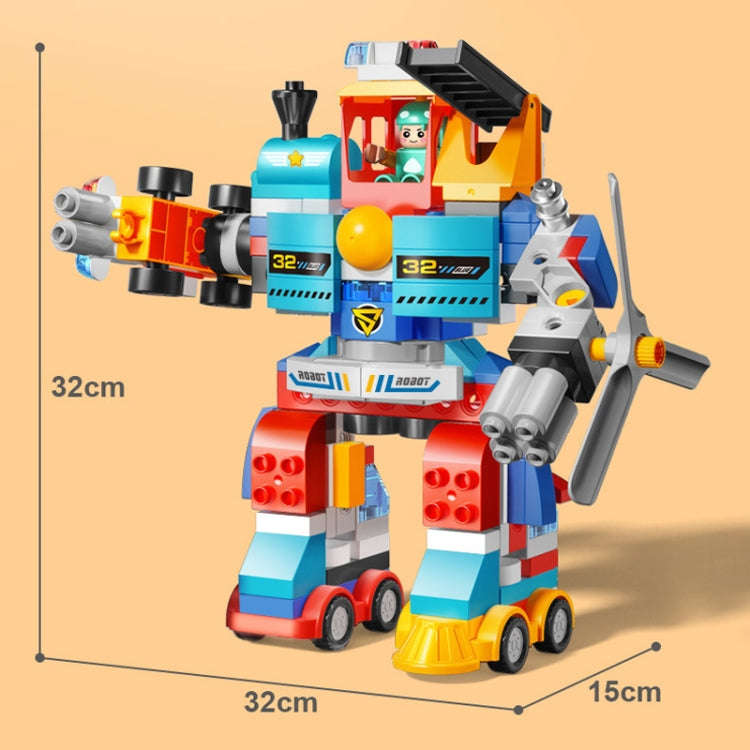 Variable Robot Car Building Block Toys Children Educational Assembling Toys, 172pcs /Box