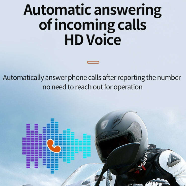 Motorcycle Noise Reduction Waterproof Helmet Cycling Bluetooth Headphones