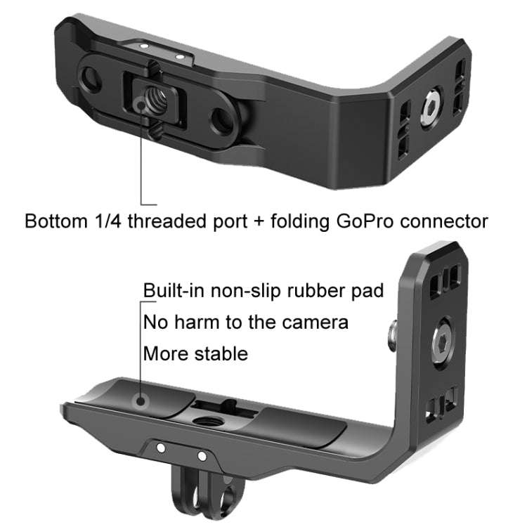 For Insta360 X4 / X3 Hepail Horizontal And Vertical Shooting Quick Release Metal Magnetic Bracket...