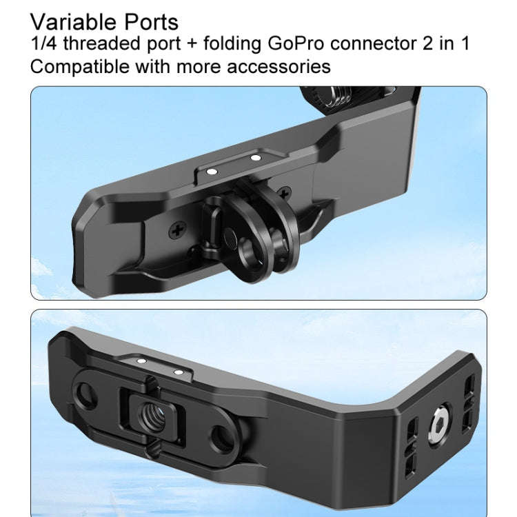 For Insta360 X4 / X3 Hepail Horizontal And Vertical Shooting Quick Release Metal Magnetic Bracket...