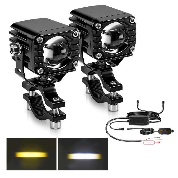 40W Motorcycle Wired Switch Integrated Waterproof Spotlight