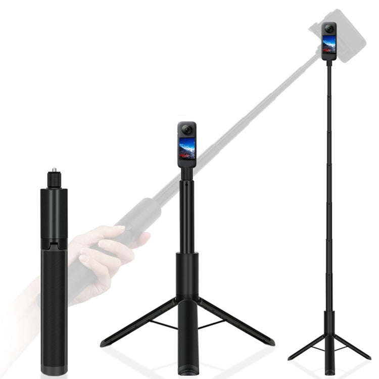 1.22m For Insta360 One X Retractable Integrated Camera Panoramic Invisible Selfie Stick Tripod, 1...