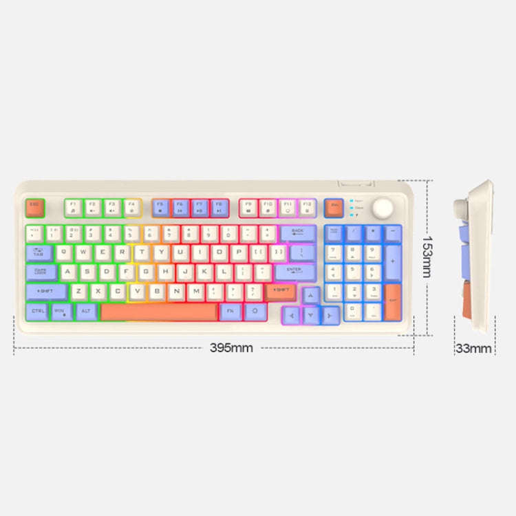 XUNSVFOX K94 Wireless Bluetooth Dual Mode Mechanical Keyboard Gaming Office Laptop Keyboard
