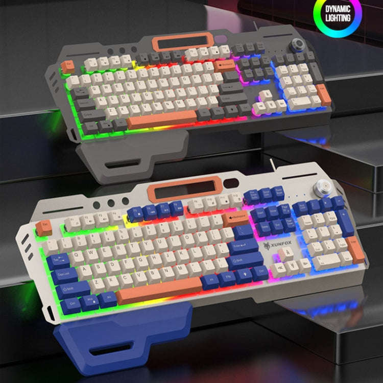 XUNSVFOX K90 Mechanical Feeling Metal Keyboard Gaming Computer Wired Keyboard