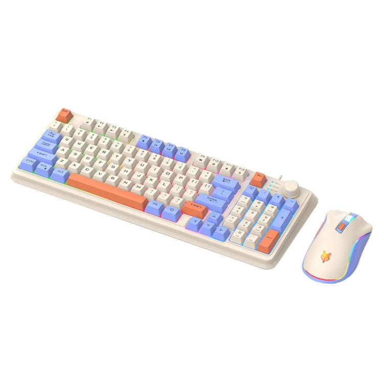 XUNSVFOX K820 Wired Gaming Mechanical Feeling 94 Keys Keyboard And Mouse Set