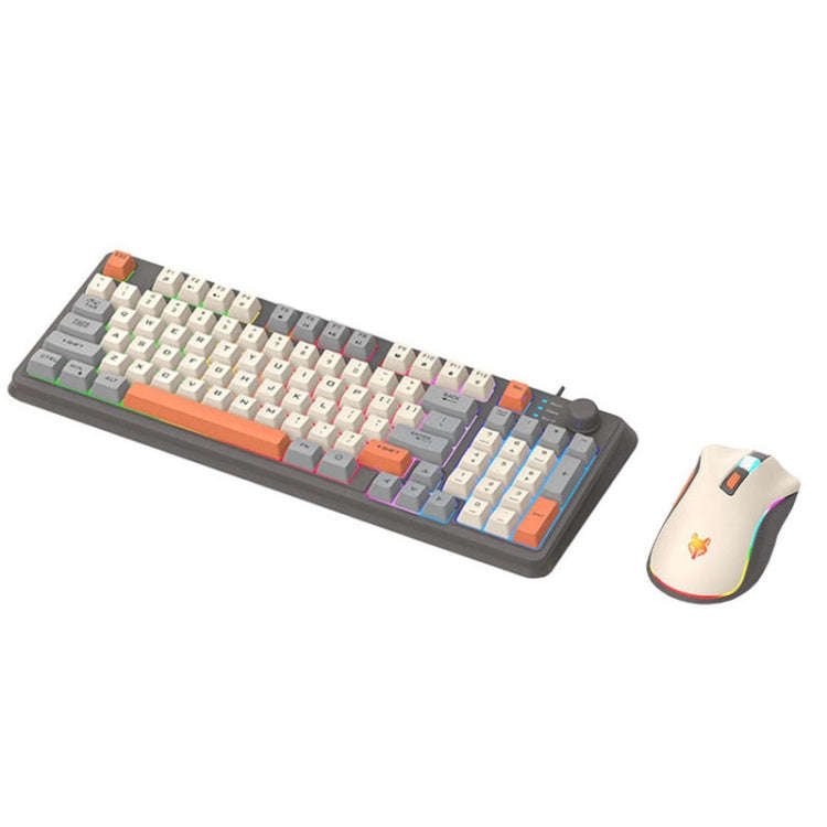 XUNSVFOX K820 Wired Gaming Mechanical Feeling 94 Keys Keyboard And Mouse Set
