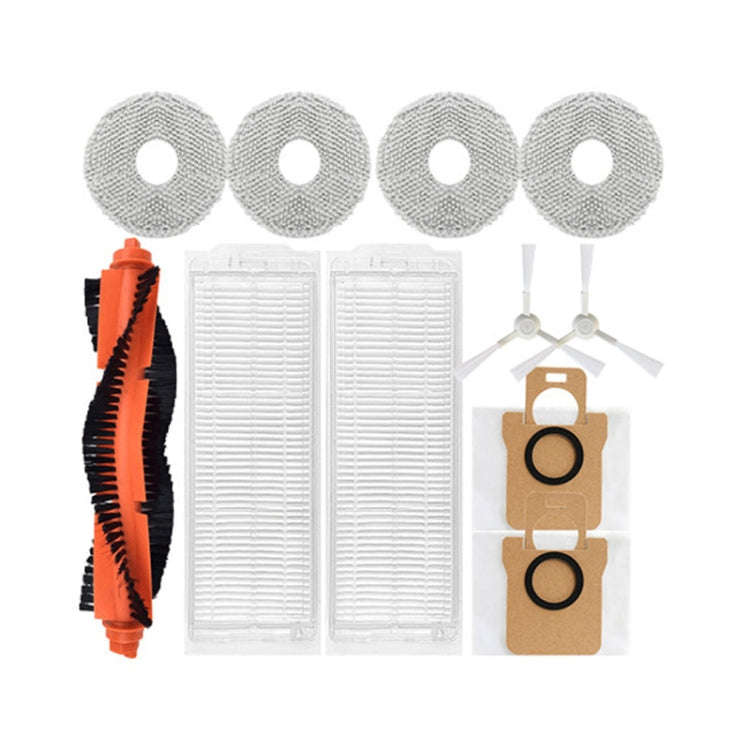 For Xiaomi Mijia M30 Pro Vacuum Cleaner, Main Brush, Side Brush, 2pcs /Pack Filter, Mop Cloth, Du...