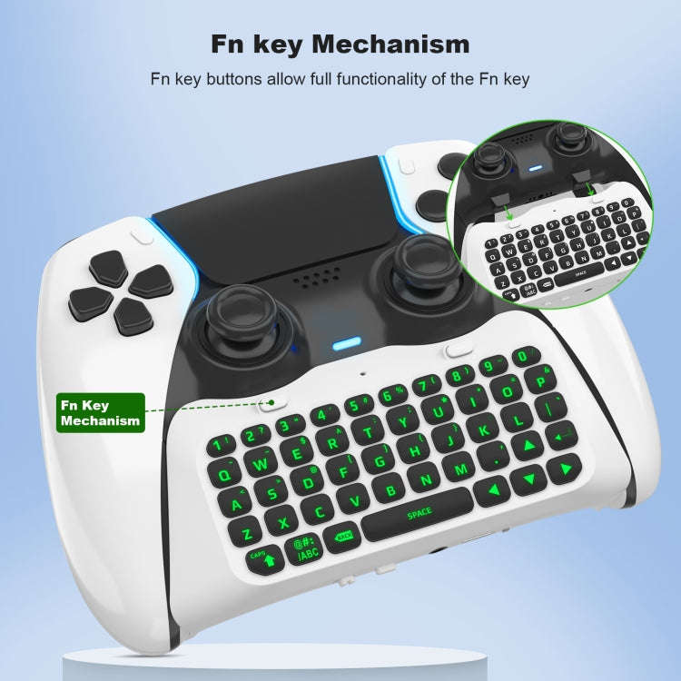 For PS5 JYS-P5172 Gamepad Wireless Bluetooth External Keyboard, Without Gamepad, JYS-P5172 (Black...