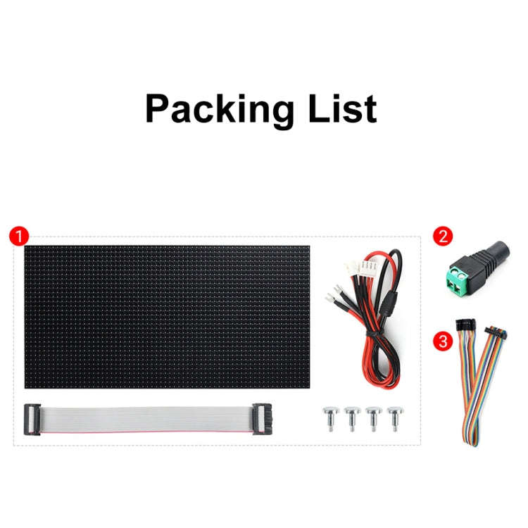 Waveshare RGB Full-color LED Matrix Panel, 5mm Pitch, 64x32 Pixels, Adjustable Brightness