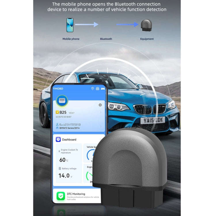 Car Fault Detector OBD Bluetooth Multi-Function Detection, B25