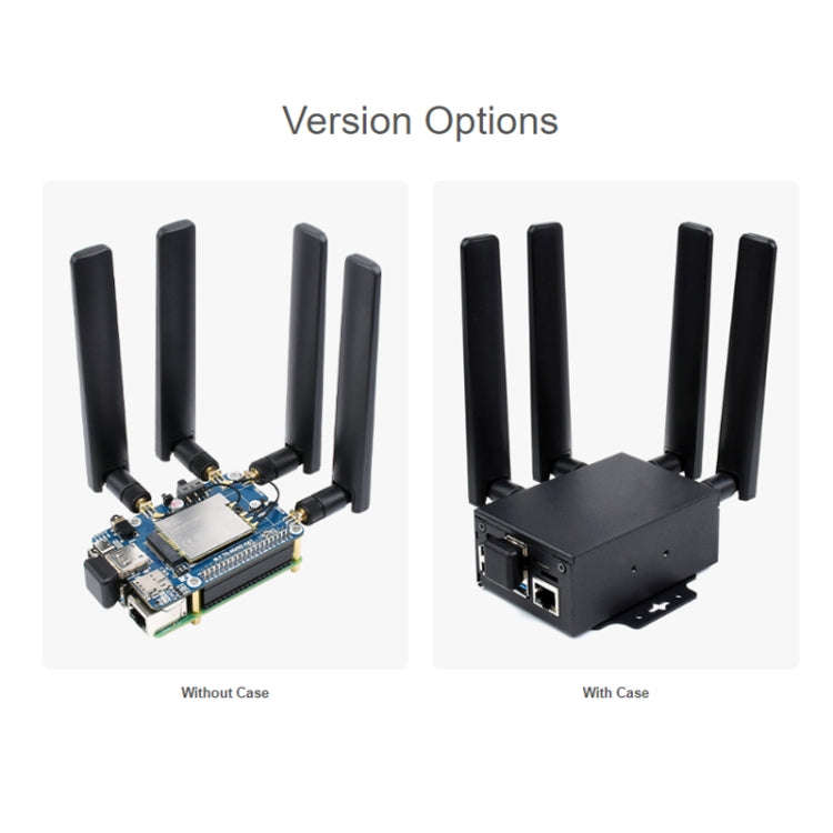 Waveshare SIM8262E-M2 5G HAT For Raspberry Pi, Quad Antennas 5G NSA, 5G/4G/3G Compatible
