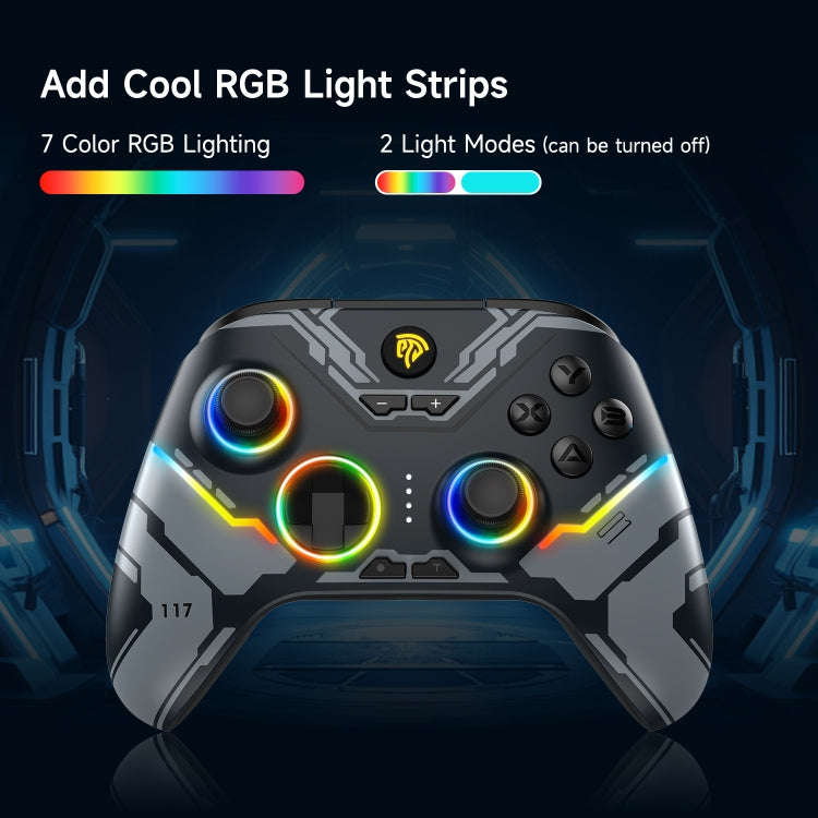 EasySMX X15 Hall Joystick Trigger RGB Wireless Gamepad, Starry Sky, Mech