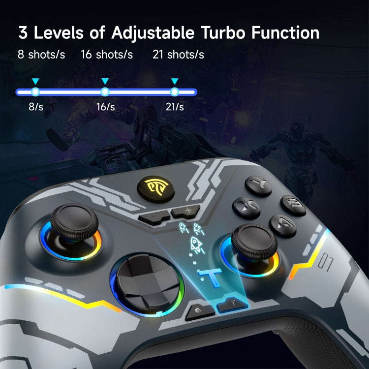 EasySMX X15 Hall Joystick Trigger RGB Wireless Gamepad, Starry Sky, Mech