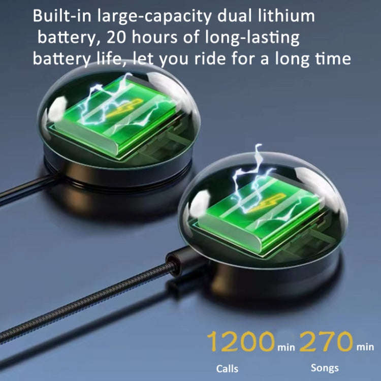 Bluetooth 5.3 Motorcycle Helmet Headset Stereo Intelligent Noise Reduction Riding Headphone