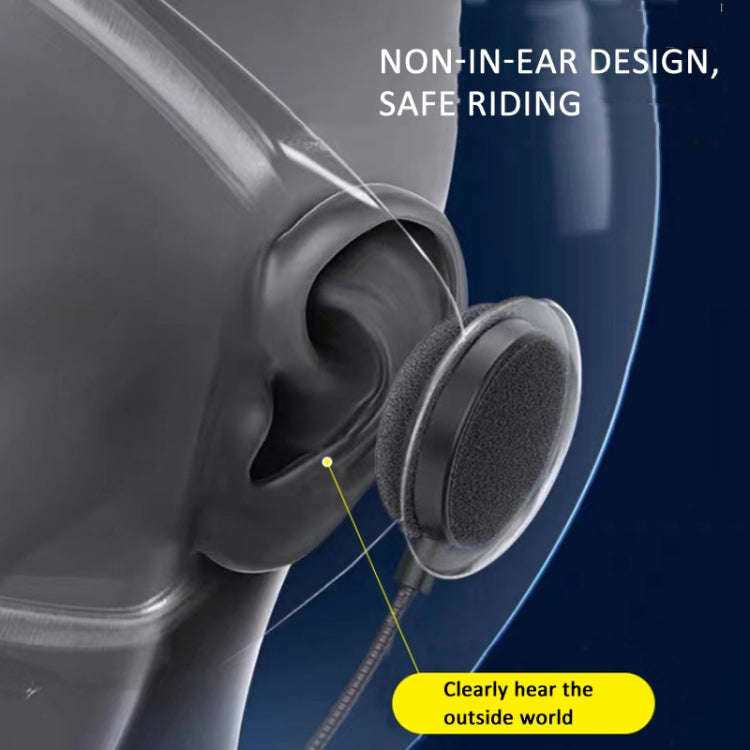 Bluetooth 5.3 Motorcycle Helmet Headset Stereo Intelligent Noise Reduction Riding Headphone