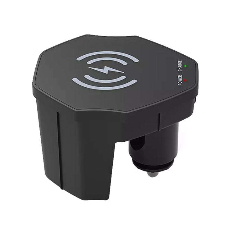 15W Car Cigarette Lighter Magnetic Wireless Charger, For Left And Right Driving, For Audi A6L